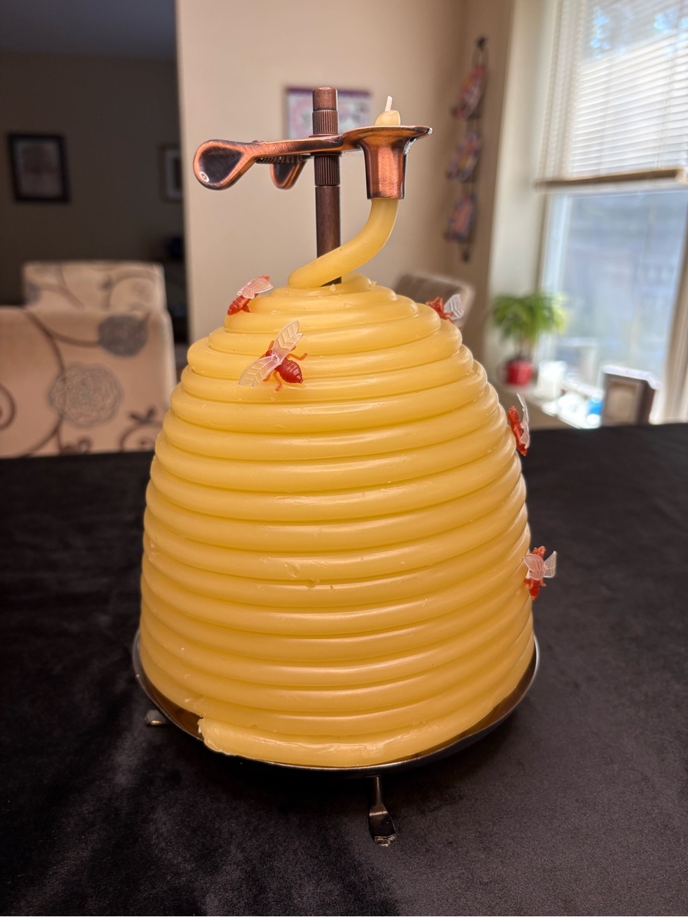 Candle By The Hour Natural Bees Wax 120 hr Coil Candle - Picture 5 of 7